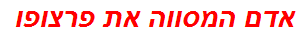 אדם המסווה את פרצופו