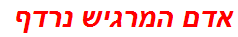 אדם המרגיש נרדף