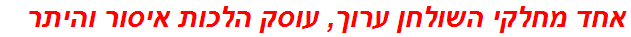 אחד מחלקי השולחן ערוך, עוסק הלכות איסור והיתר