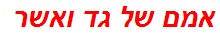 אמם של גד ואשר