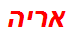 אריה