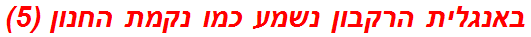 באנגלית הרקבון נשמע כמו נקמת החנון (5)