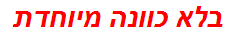 בלא כוונה מיוחדת