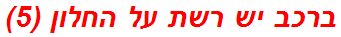 ברכב יש רשת על החלון (5)