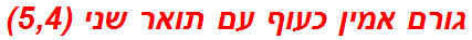 גורם אמין כעוף עם תואר שני (5,4)