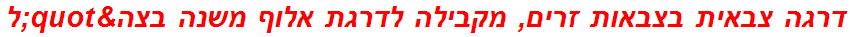 דרגה צבאית בצבאות זרים, מקבילה לדרגת אלוף משנה בצה"ל