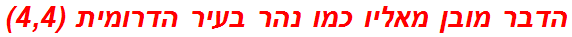 הדבר מובן מאליו כמו נהר בעיר הדרומית (4,4)