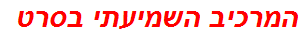 המרכיב השמיעתי בסרט