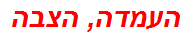 העמדה, הצבה