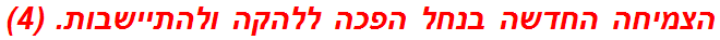 הצמיחה החדשה בנחל הפכה ללהקה ולהתיישבות. (4)