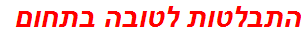 התבלטות לטובה בתחום