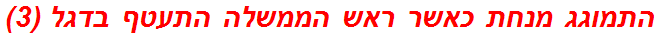 התמוגג מנחת כאשר ראש הממשלה התעטף בדגל (3)