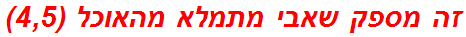 זה מספק שאבי מתמלא מהאוכל (4,5)