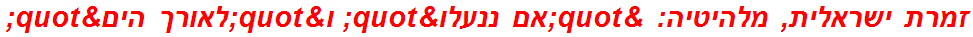 זמרת ישראלית, מלהיטיה: "אם ננעלו" ו"לאורך הים"