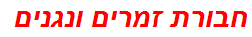 חבורת זמרים ונגנים