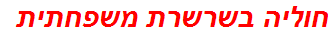 חוליה בשרשרת משפחתית