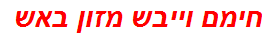 חימם וייבש מזון באש