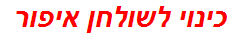 כינוי לשולחן איפור