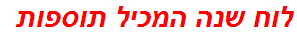 לוח שנה המכיל תוספות