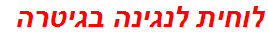 לוחית לנגינה בגיטרה