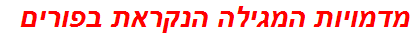 מדמויות המגילה הנקראת בפורים