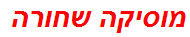 מוסיקה שחורה