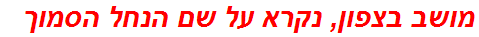 מושב בצפון, נקרא על שם הנחל הסמוך