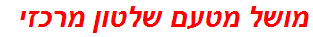 מושל מטעם שלטון מרכזי