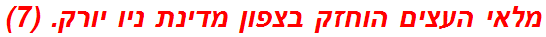 מלאי העצים הוחזק בצפון מדינת ניו יורק. (7)