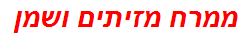 ממרח מזיתים ושמן