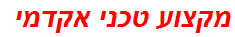 מקצוע טכני אקדמי