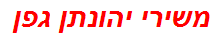 משירי יהונתן גפן