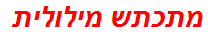 מתכתש מילולית