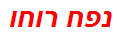 נפח רוחו