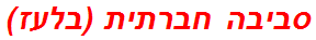 סביבה חברתית (בלעז)