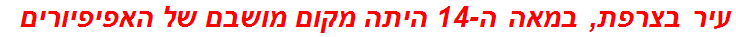 עיר בצרפת, במאה ה-14 היתה מקום מושבם של האפיפיורים