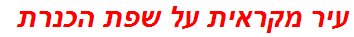 עיר מקראית על שפת הכנרת