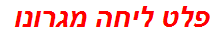 פלט ליחה מגרונו