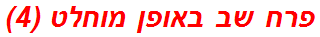 פרח שב באופן מוחלט (4)