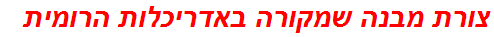 צורת מבנה שמקורה באדריכלות הרומית