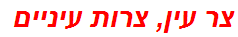 צר עין, צרות עיניים