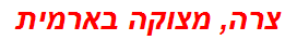 צרה, מצוקה בארמית