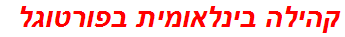 קהילה בינלאומית בפורטוגל