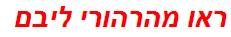 ראו מהרהורי ליבם