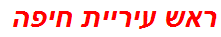 ראש עיריית חיפה