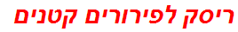 ריסק לפירורים קטנים