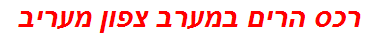 רכס הרים במערב צפון מעריב