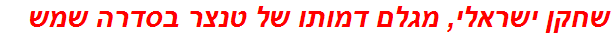 שחקן ישראלי, מגלם דמותו של טנצר בסדרה שמש