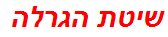 שיטת הגרלה