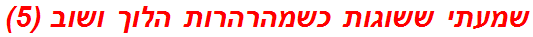 שמעתי ששוגות כשמהרהרות הלוך ושוב (5)